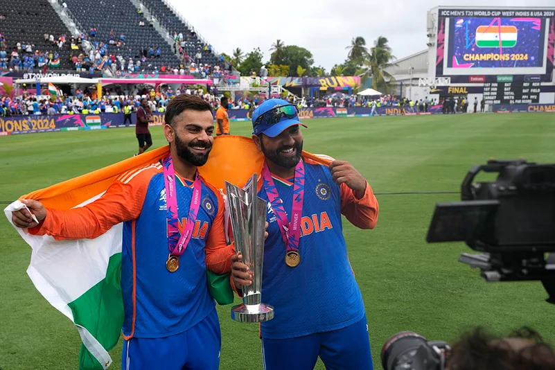 Virat Kohli and captain Rohit Sharma 